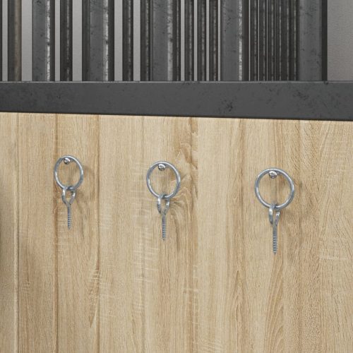  3 db ezüstszínű acél vonószem fűzőcsavarral