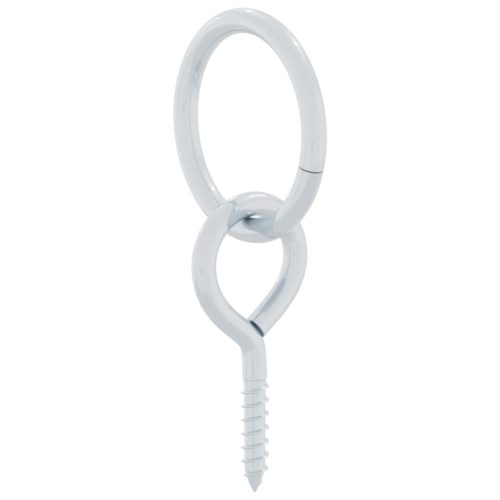  3 db ezüstszínű acél vonószem fűzőcsavarral