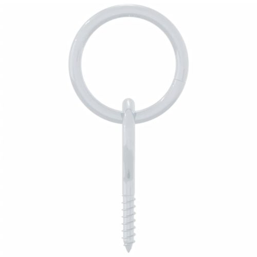  3 db ezüstszínű acél vonószem fűzőcsavarral