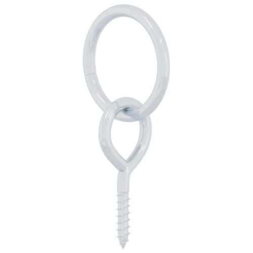  3 db ezüstszínű acél vonószem fűzőcsavarral