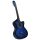 VID kék 6 húros klasszikus western cutaway gitár ekvalizerrel