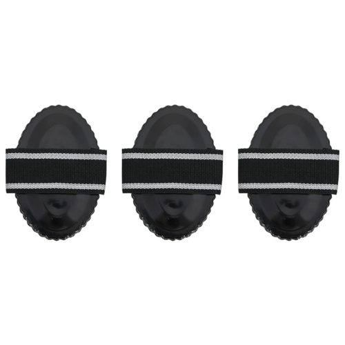  3 db fekete acél curry fésű