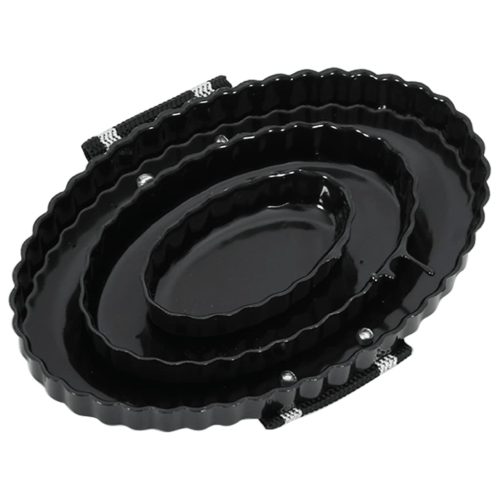  3 db fekete acél curry fésű