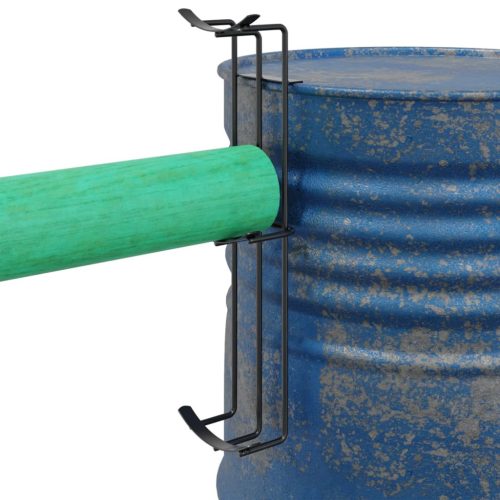  2 db fekete acél lovas díjugrató kupa