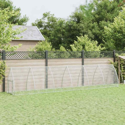  szürke horganyzott acél csirkeketrec 600x105x120 cm