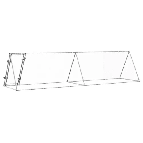  szürke horganyzott acél csirkeketrec 400x105x91 cm