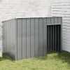  antracitszürke horganyzott acél kutyakennel 153x91x110 cm