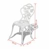 VID 2db öntött alumínium szék - fehér