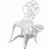 VID 2db öntött alumínium szék - fehér