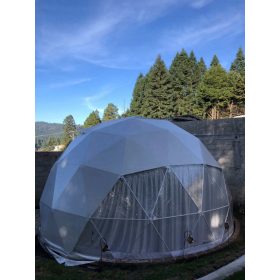   Profi szigetelt glamping sátor / dome / geodéziai sátor 6m átmérővel