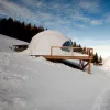 Profi szigetelt glamping sátor / dome / geodéziai sátor 6m átmérővel