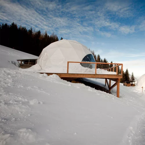 Profi szigetelt glamping sátor / dome / geodéziai sátor 6m átmérővel