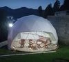 Profi szigetelt glamping sátor / dome / geodéziai sátor 6m átmérővel