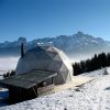 Profi szigetelt glamping sátor / dome / geodéziai sátor 6m átmérővel