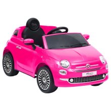 VID rózsaszín elektromos gyerek autó Fiat 500