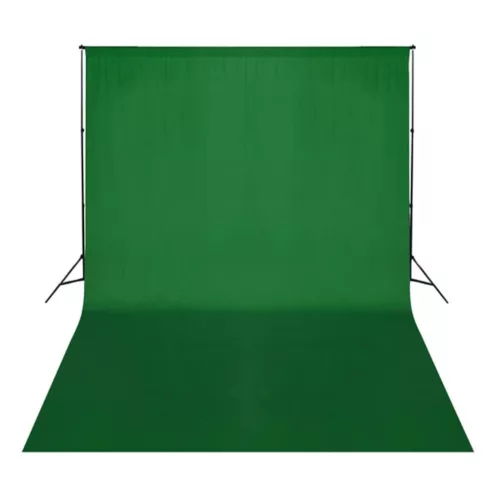  zöld pamut háttér blueboxhoz állvány nélkül 500 x 300 cm