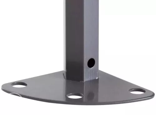 TP 3x3m összecsukható 750N acél vázas pavilon, 4 db oldalfallal - sötétszürke