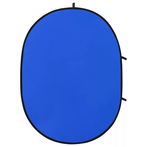  zöld és kék 2 az 1-ben ovális stúdió háttérvászon 200x150 cm
