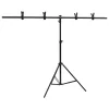  fekete háttér állvány T-alakú 151x60x(70-200) cm