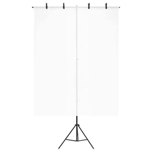  fekete háttér állvány T-alakú 151x60x(70-200) cm