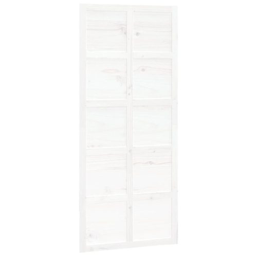 VID fehér tömör fenyőfa istálló stílusú ajtó 90x1,8x214 cm