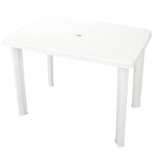 VID  műanyag kerti asztal fehér színben 101 x 68 x 72 cm