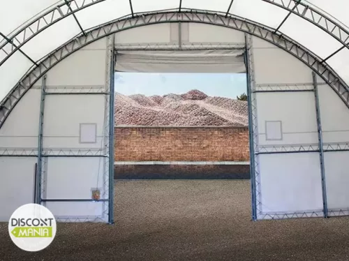 TP HIGHLANDER 15,25x12m extra erősített ipari sátorcsarnok / mezőgazdasági sátor nehezen éghető PRIMEtex 2300 ponyvával