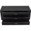  fekete fém szerszámos láda 3 fiókkal