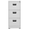  világosszürke acél irattartó szekrény 46 x 62 x 102,5 cm