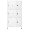  acél öltözőszekrény 9 rekesszel 90 x 45 x 180 cm 