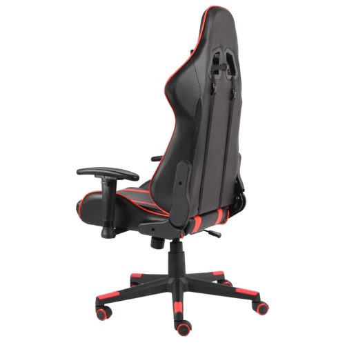  piros PVC forgó gamer szék