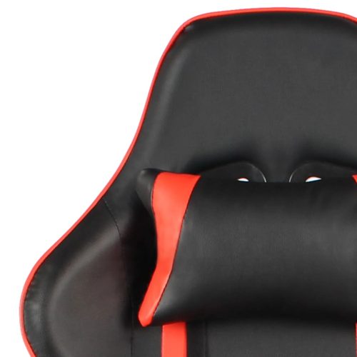  piros PVC forgó gamer szék