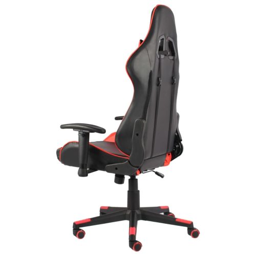  piros PVC forgó gamer szék