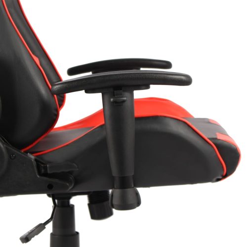  piros PVC forgó gamer szék