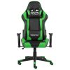  zöld PVC forgó gamer szék
