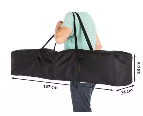 TP 3x6m összecsukható alumínium pavilon, 2 db oldalfallal - zöld