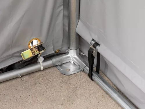 Raktársátor 4x6 m professional 3m oldalmagassággal 720g/m2 - nehezen éghető PONYVÁVAL!