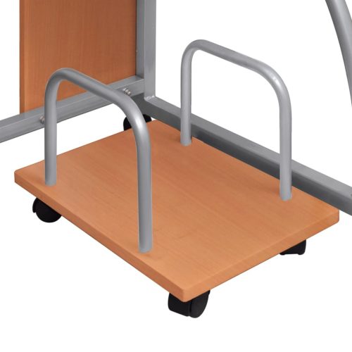  barna szerelt fa számítógépasztal 110 x 52 x 88,5 cm