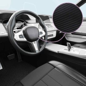  2 darab 3D-s fekete autófólia 100 x 150 cm