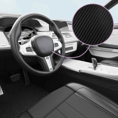  2 darab 4D-s fekete autófólia 100 x 150 cm