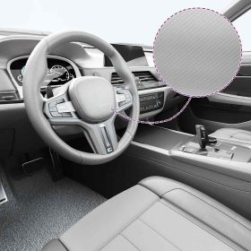  4D-s ezüstszínű autófólia 100 x 150 cm