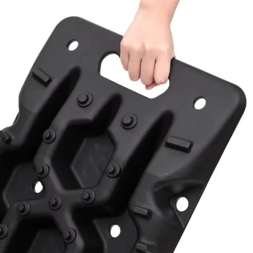  2 db fekete nejlon vontatási táblák 107x31x7 cm