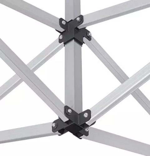 TP 4x4m összecsukható aluminium 800N pavilon, oldalfal nélkül - krém