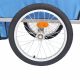 VID Gyerekszállító kerékpár utánfutó - 30 kg teherbírással - kék 214972