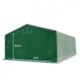   Skladišni šator 4x6m sa bočnom visinom 3m professional 550g/m2