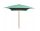 VID Zöld napernyő fa rúddal  200x300 cm