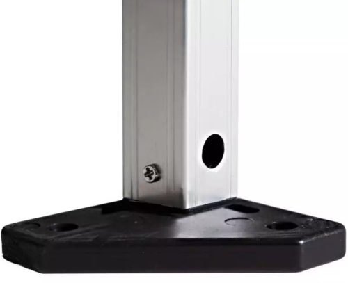 TP 3x3m összecsukható alumínium pavilon, 4 db oldalfallal - fekete