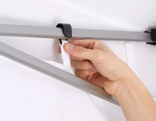 TP 3x3m összecsukható alumínium pavilon, 4 db oldalfallal - fekete