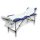 discontmania blue/white 3-zone akuminium massage bed with carry bag  - 3108R