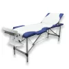 3-zone white-blue aluminium massage table